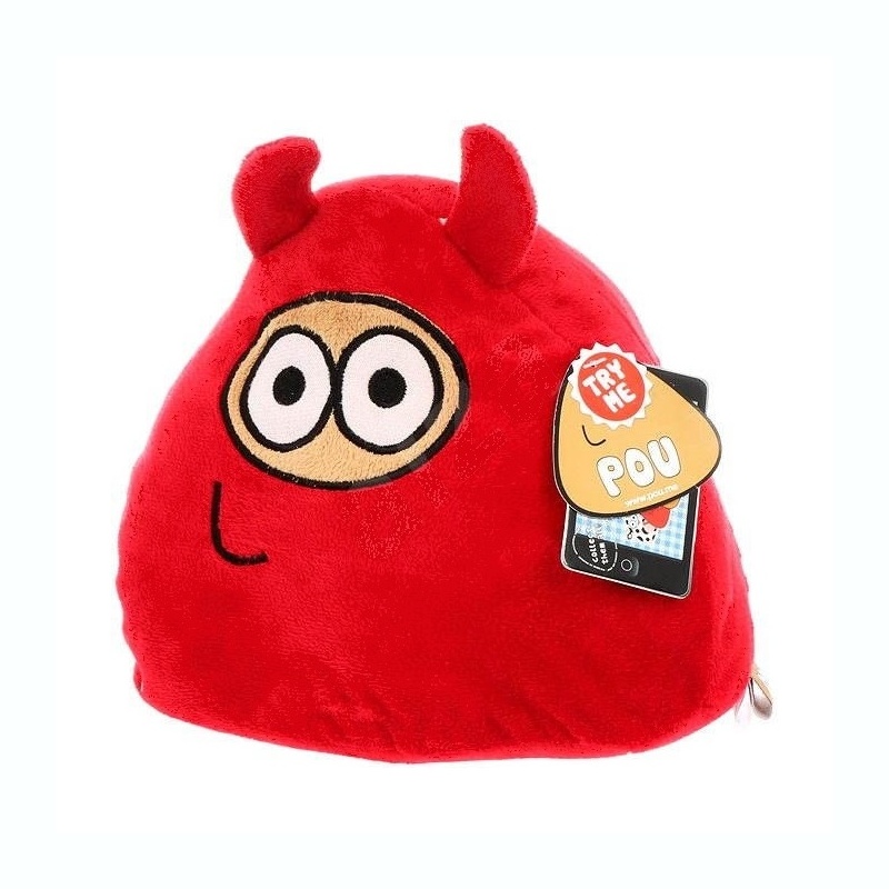 Plush Toy Pou Devil Design 